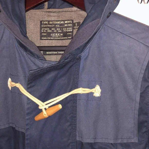 J.Crew Waxed Cotton Water-Resistant Bretton Toggle Jacket - Picture 2 of 10